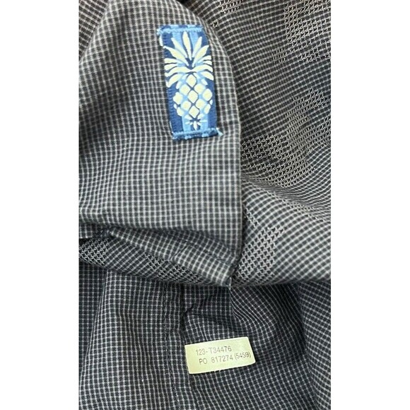 Tommy Bahama Long Sleeve Shirt Men's M Blue Floral Stripe Vacation Cowboy Resort - Picture 7 of 11